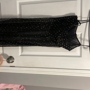White fox black see through dress (need black spanks)